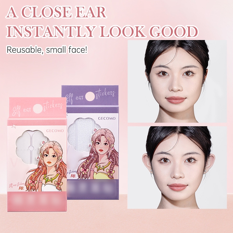 สติกเกอร์ติดหูเอลฟ์ สเตอริโอ แก้ไขหู รองรับกันน้ํา รองรับการแก้ไขที่มองไม่เห็น 1 ชุด