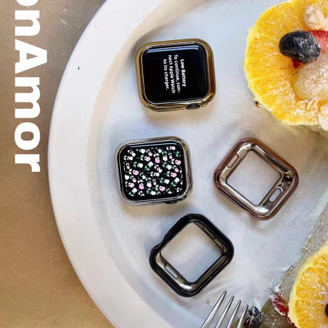 4colorsSoftนาฬิกาสําหรับApple Watch Serise 11 10 9 8 7 6 SE 5 4 49 มม.46 มม.42 มม.41 มม.45 มม.44 มม.