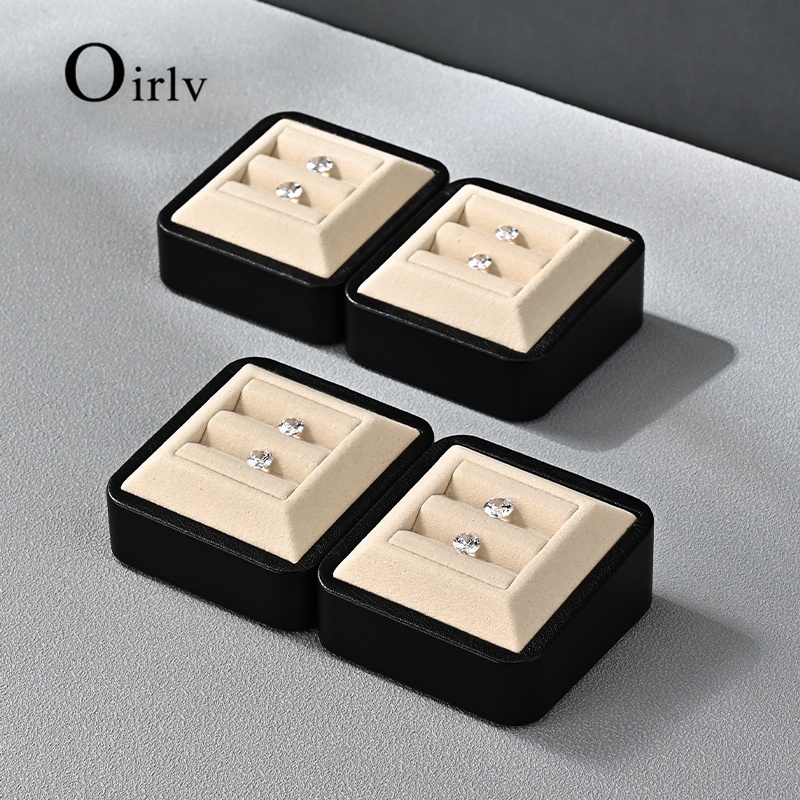 Oirlv ถาดเครื่องประดับ Anti-Roll & Clear View เพชรลูกปัดถาดซับนุ่มเครื่องประดับสําหรับเครื่องประดับ Showrooms P211