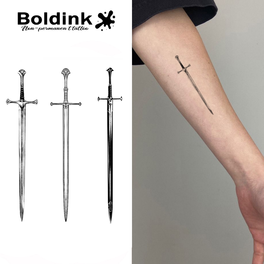 Boldink ดาบสักชั่วคราว,มายากลเทคโนโลยีใหม่, ติดทนนาน 2 สัปดาห์, รอยสักกึ่งถาวร, รอยสักชั่วคราว, สติ๊กเกอร์รอยสัก, รอยสักปลอม,