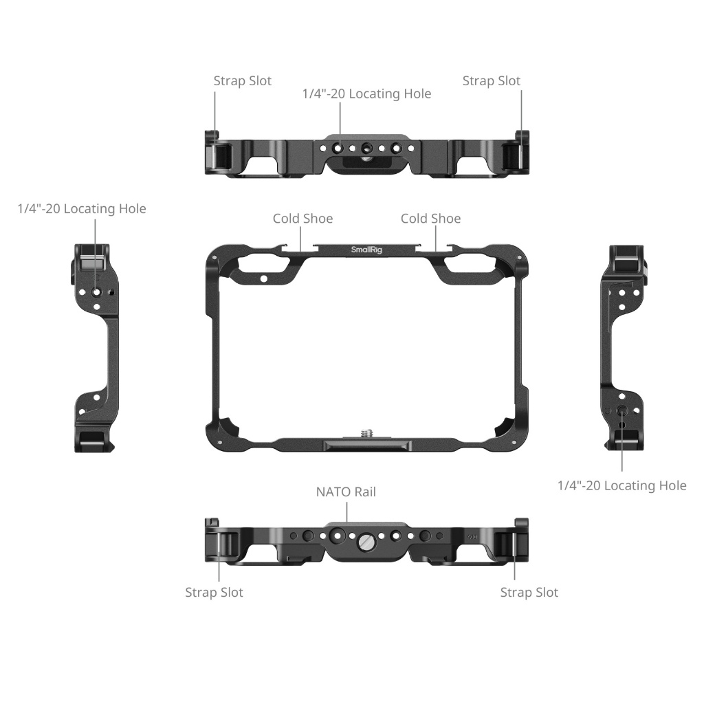 Smallrig Monitor Cage Kit สําหรับ Atomos Shinobi II #5030