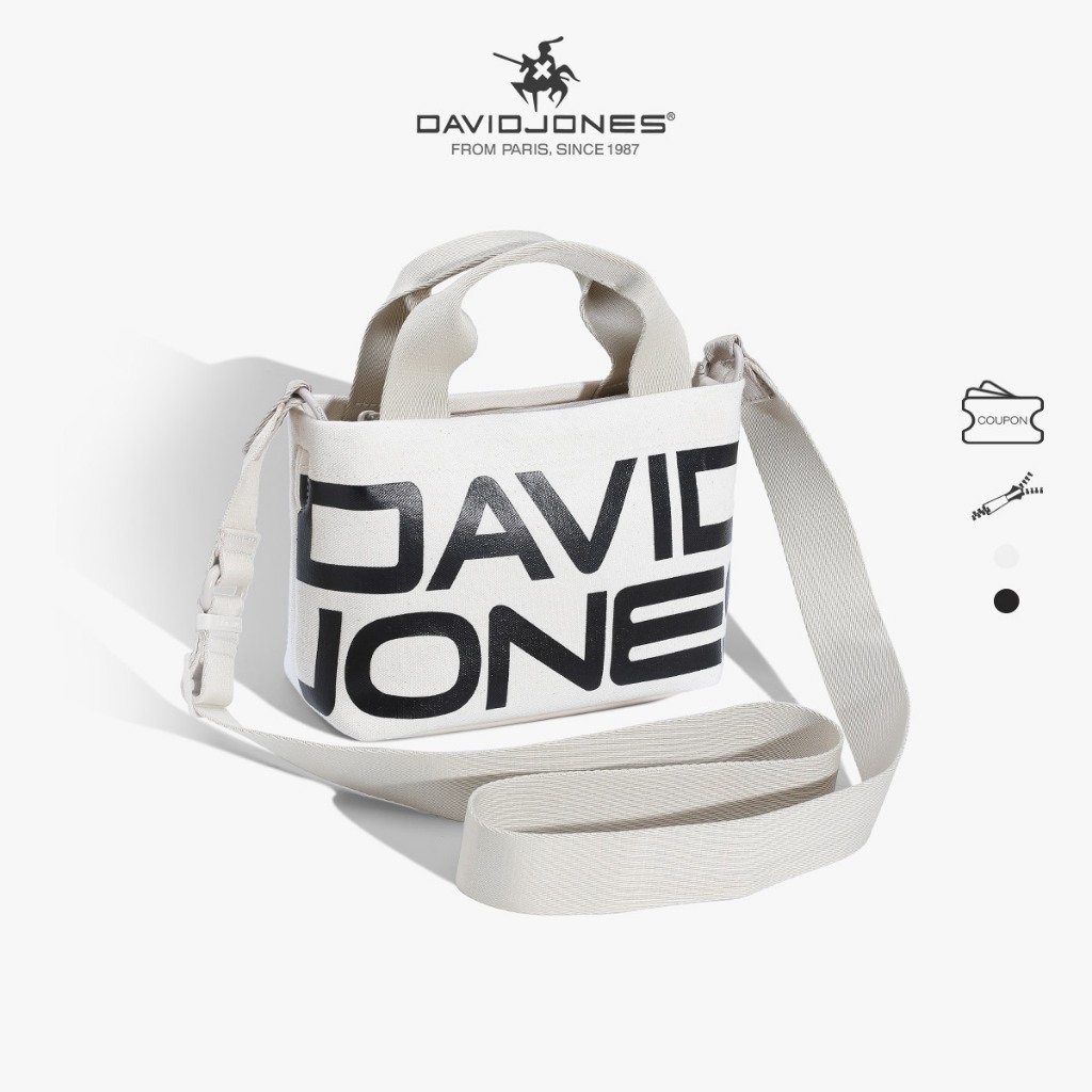 David Jones Paris 2025 Spring Summer New Collection Designer Women Small Canvas bag กระเป๋าสะพายข้าง