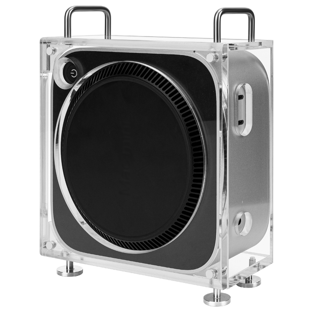 ขาตั้งแชสซีคอมพิวเตอร์ Geekria เข้ากันได้กับปี 2024 Mac Mini คอมพิวเตอร์เดสก์ท็อป M4 ชิป / ขาตั้งชิป M4 Pro - อุปกรณ์เสริม (โปร่งใส)