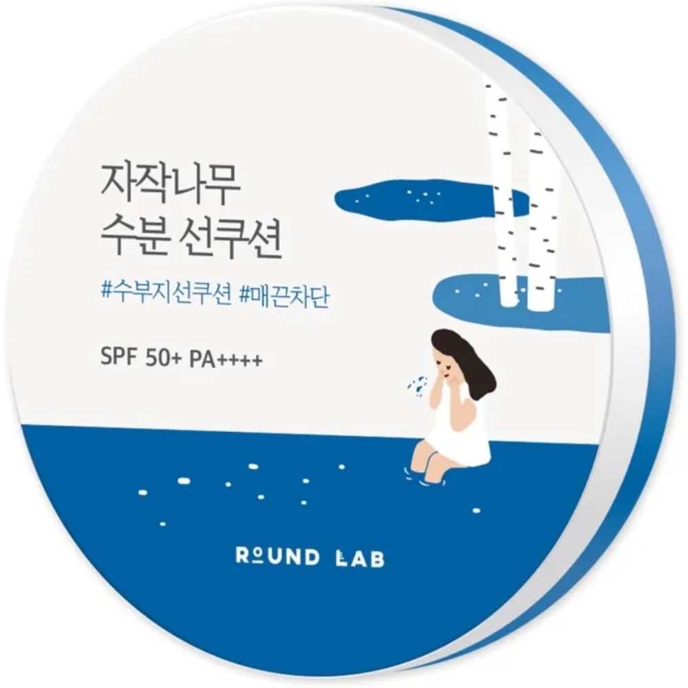 Round LAB Birch Juice Moisturizing Sun Cushion SPF 50+ PA++++ 15g