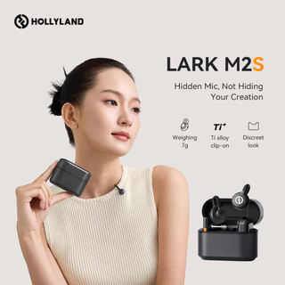 [มาใหม่] Hollyland Lark M2S ไมโครโฟนไร้สาย ไมโครโฟนแบบหนีบเสื้อ สําหรับ Phone/กล้อง/PC ไมค์สำหรับการถ่ายทอดสด Vlog