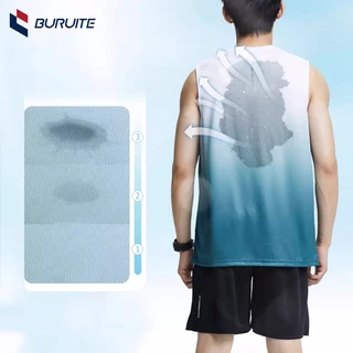 【BURUITE】กางเกงและเสื้อ2ชิ้น ชุดออกกำลังกาย ระบายอากาศได้ดีมาก เหมาะสำหรับกิจกรรมกลางแจ้งชายหญิง