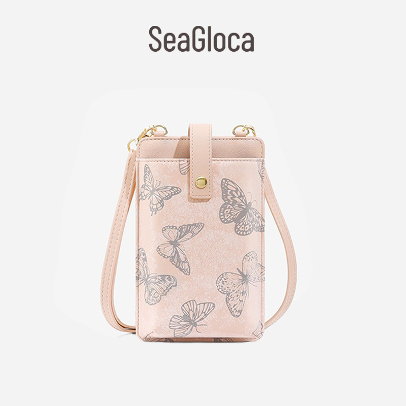 Seagloca กระเป๋าโทรศัพท์มือถือเฉียง Span ความจุขนาดใหญ่กระเป๋าสะพายไหล่แบบพกพาสําหรับผู้หญิงไม่มี 2008