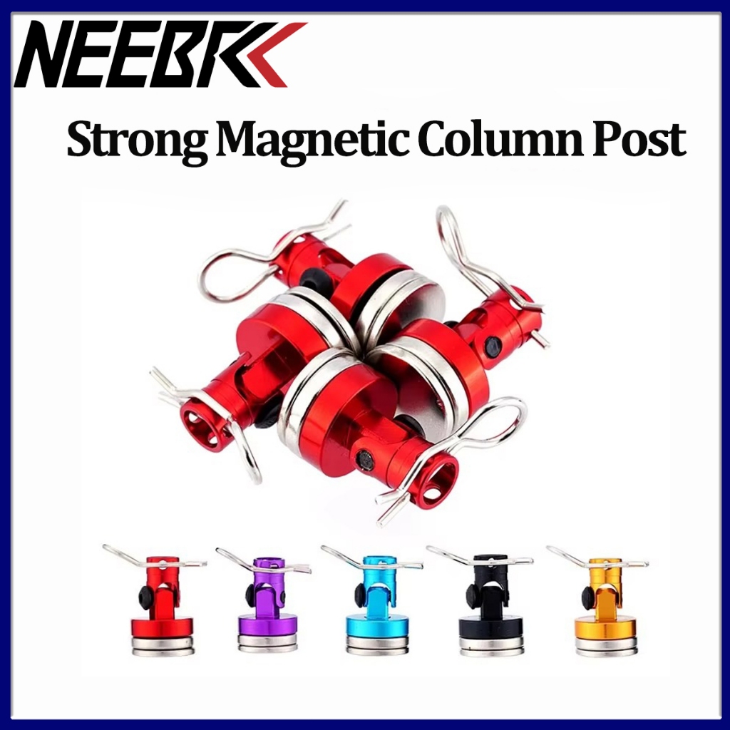 Neebrc 4pcs RC รถโลหะ Strong Magnetic Shell คอลัมน์โพสต์สําหรับ 1:10 Traxxas Hsp Tamiya Redcat Body 