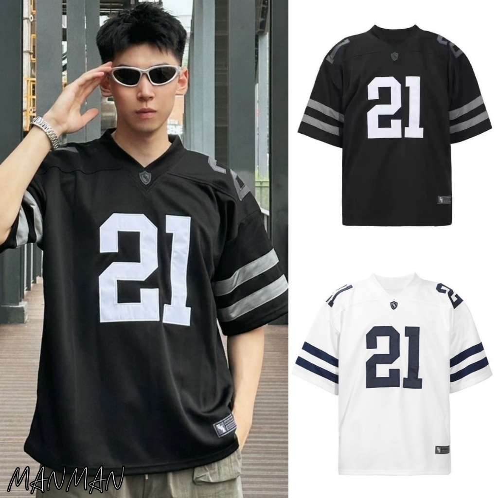 M&M สไตล์อเมริกัน เสื้อผู้ชาย แขนสั้น แห้งเร็วระบายอากาศ สไตล์สปอร์ต