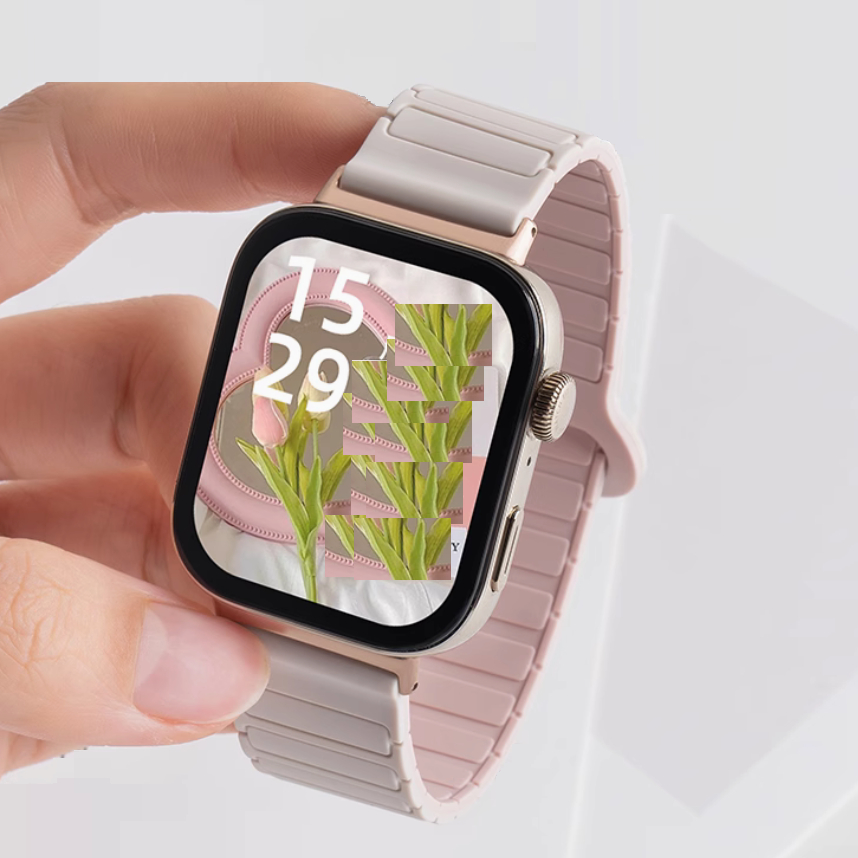 Silicone Magnetic Loop Compatible For Redmi Watch 5 Strap Rubber Mi band 8 pro สายนาฬิกา Mi band 9 pro Strap Designed สาย Redmi Watch 4 / Redmi Watch 5 active สาย Redmi Watch 5 lite / Redmi watch 3 Active สาย Designed For Redmi watch 3 lite Strap