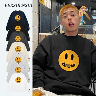 EERSHENSHI เอ๋เซนชิ เสื้อยืดแขนยาวแฟชั่นพิมพ์ลายยิ้มสําหรับเ…