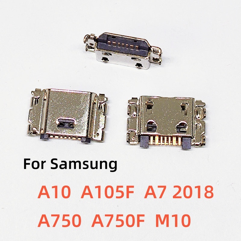 5-100pcs สําหรับ Samsung Galaxy A10 A105F A7 2018 A750 A750F M10 USB ชาร์จพอร์ต Dock Socket Plug Charger Connector ซ่อมอะไหล่
