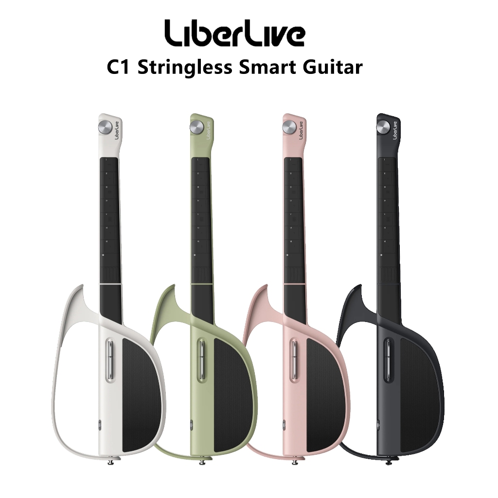 Liberlive C1 Stringless พับได้ Smart Travel Guitar Fusion รองรับพร้อมกระเป๋ากีตาร์กีตาร์กีตาร์สายคล้อง