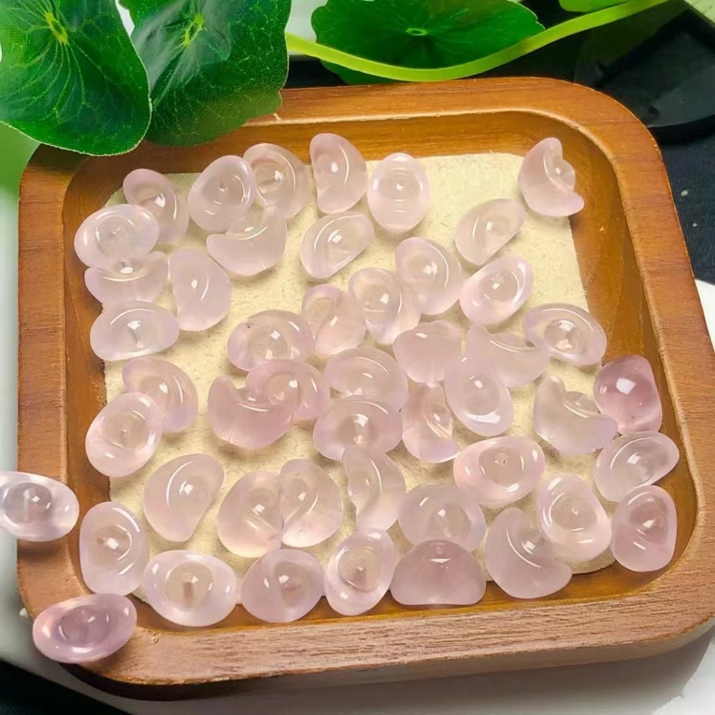 แท่งคริสตัลสีชมพูธรรมชาติประมาณ 17 มม.เครื่องประดับน่ารัก diy Lucky Accessories Simple All-Match ของขวัญ