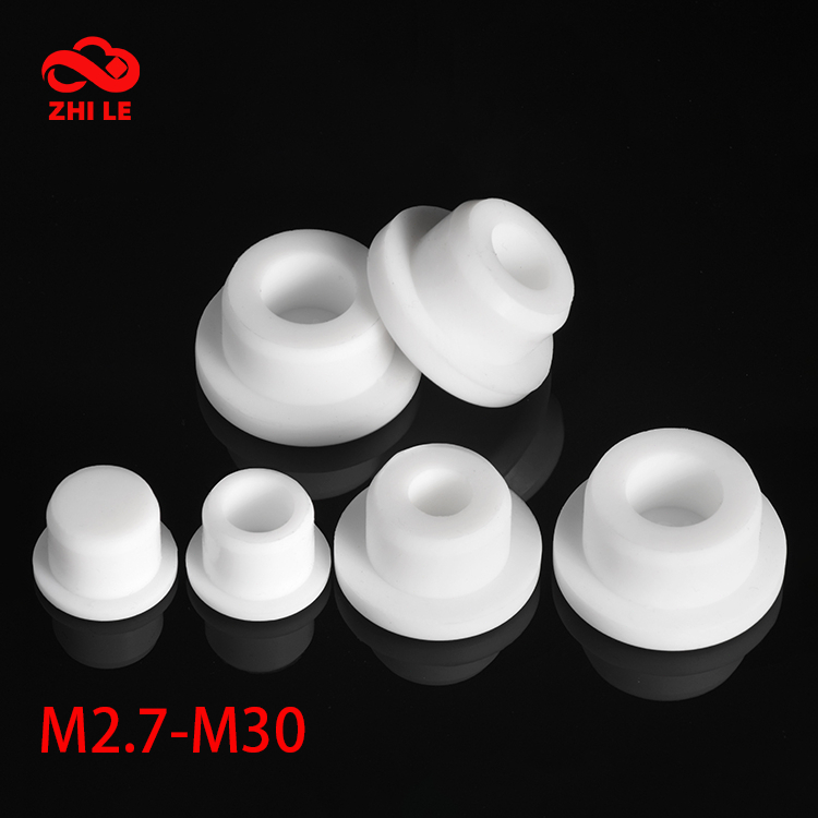 M2.7-m30.3 สีขาวซีลหมวกสกรูยาง Fitting ปลั๊กซิลิโคนยาง Gromet ปลั๊กรู Plugger ฝาครอบรอบภายนอก Blanking End Cap