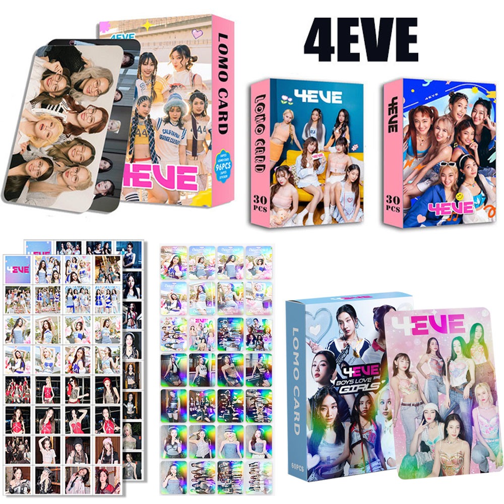4eve Card Mind Jorin Taaom Hannah Fai Punch Aheye Photocards 4EVE สติ๊กเกอร์การ์ด Lomo