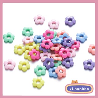 St.kunkka ลูกปัดดอกไม้มีรู ลูกปัดตกแต่งdiy ห้ากลีบ ลูกปัดดอก…