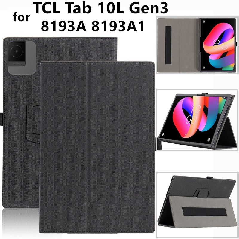 for TCL Tab 10L Gen3 Gen 3 10.1 Inch 2024 Cover Flip Magentic Foldable Leather Stand Full Body Protective Case With Hand Holder