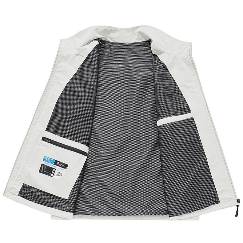 Plover เสื้อกั๊กตกปลากลางแจ้งสําหรับผู้ชายขนาดบวกเสื้อกีฬาผู้ชายกระเป๋าซิปหลายช่อง - รูปที่ 5