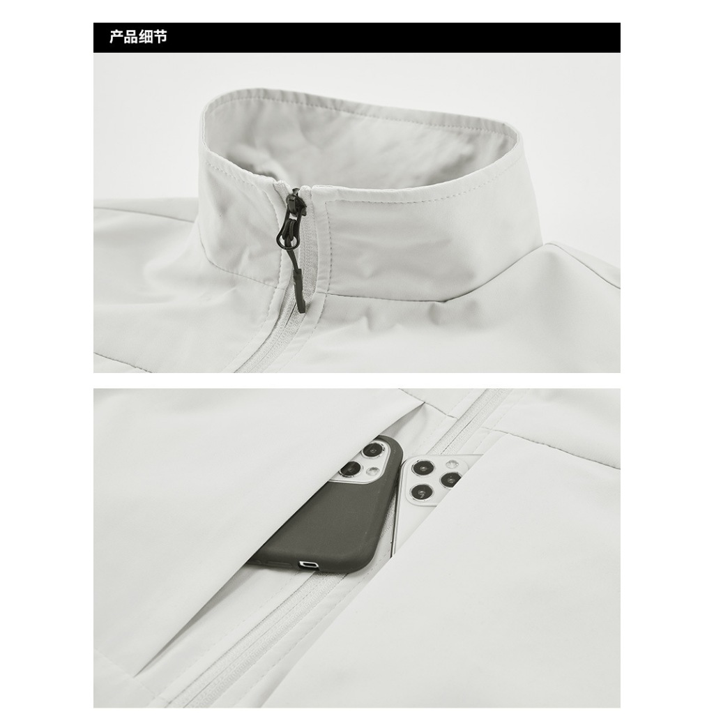 Plover เสื้อกั๊กตกปลากลางแจ้งสําหรับผู้ชายขนาดบวกเสื้อกีฬาผู้ชายกระเป๋าซิปหลายช่อง - รูปที่ 7