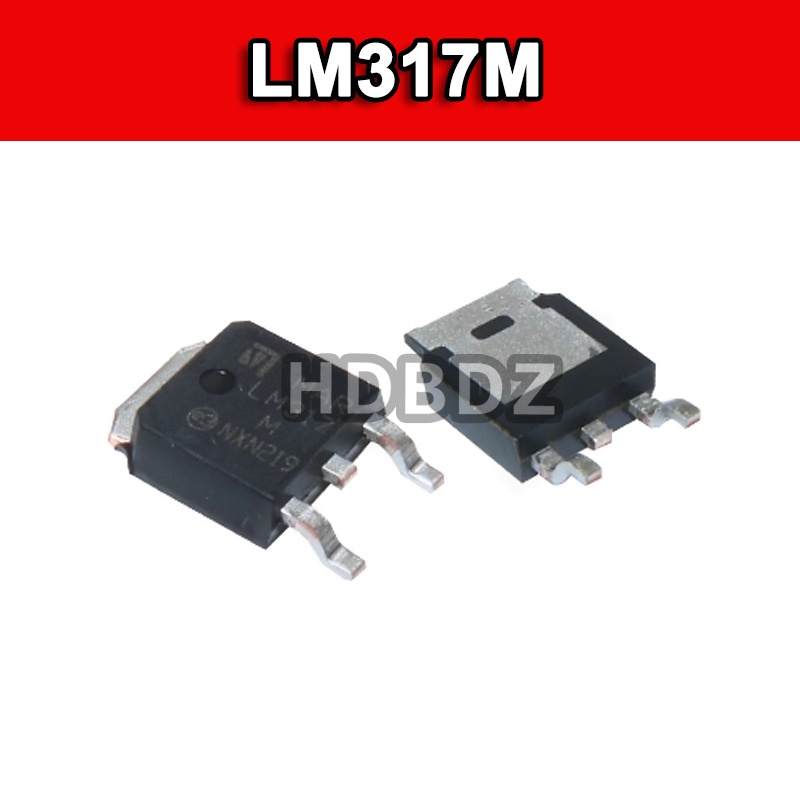 5~20pcs LM317M TO-252 ชิปตัวควบคุมแรงดันไฟฟ้าสามปลายแบบปรับได้ IC SMD