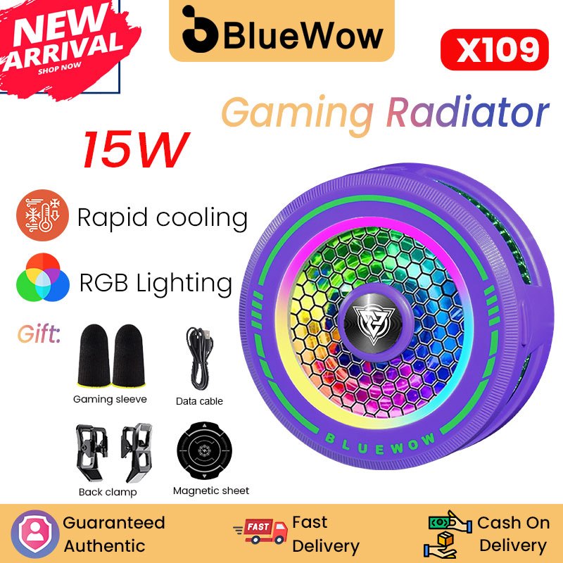 2025 ใหม่ IcingBlueWow 15W X109 หม้อน้ําโทรศัพท์สําหรับโทรศัพท์มือถือพัดลม Phablet Semiconductor โทรศัพท์มือถือ Cooler Gaming Cooler โทรศัพท์มือถือ