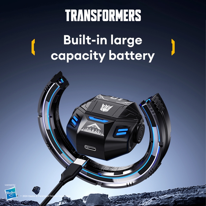 Transformers TF-T36 ชุดหูฟังบลูทูธ เสียง HD ลดเสียงรบกวนอัจฉริยะ บลูทูธกันน้ําแบบพกพาน้ําหนักเบา 5.4
