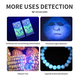 SmilingShark SD5313 ไฟฉาย led Laser Pointer แม่เหล็ก พอยน์เตอร์เลเซอร์สีแดง แสงสีม่วง 365 นาโนเมตร คบเพลิง 4โหมด ชาร์จ USB ได้ แสงเลเซอร์สำหรับเล่นแมว สอนไพออนเตอร์ การระบุสมบัติ
