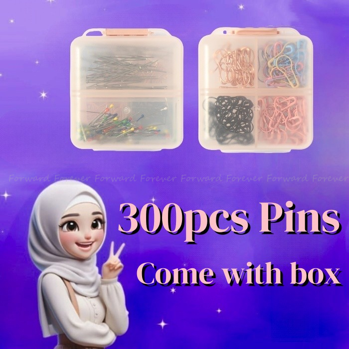 ฟรี แบบพกพา กล่อง ผสม ออกแบบ เข็มผ้าพันคอมุสลิม อุปกรณ์เสื้อผ้าผู้หญิง