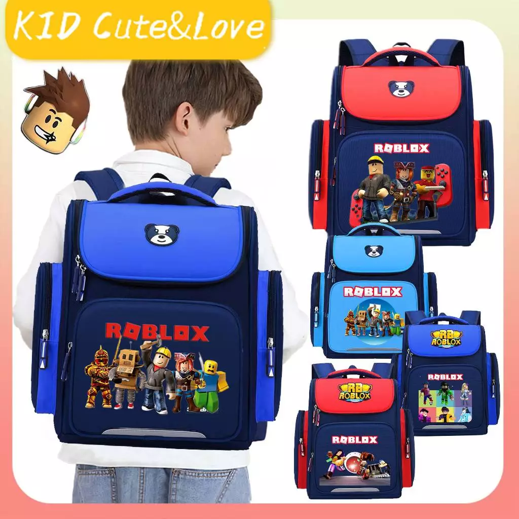 กระเป๋าเป้สะพายหลังเด็ก 40 ซม. Roblox โรงเรียนประถมศึกษาสำหรับเด็กก่อนวัยเรียน