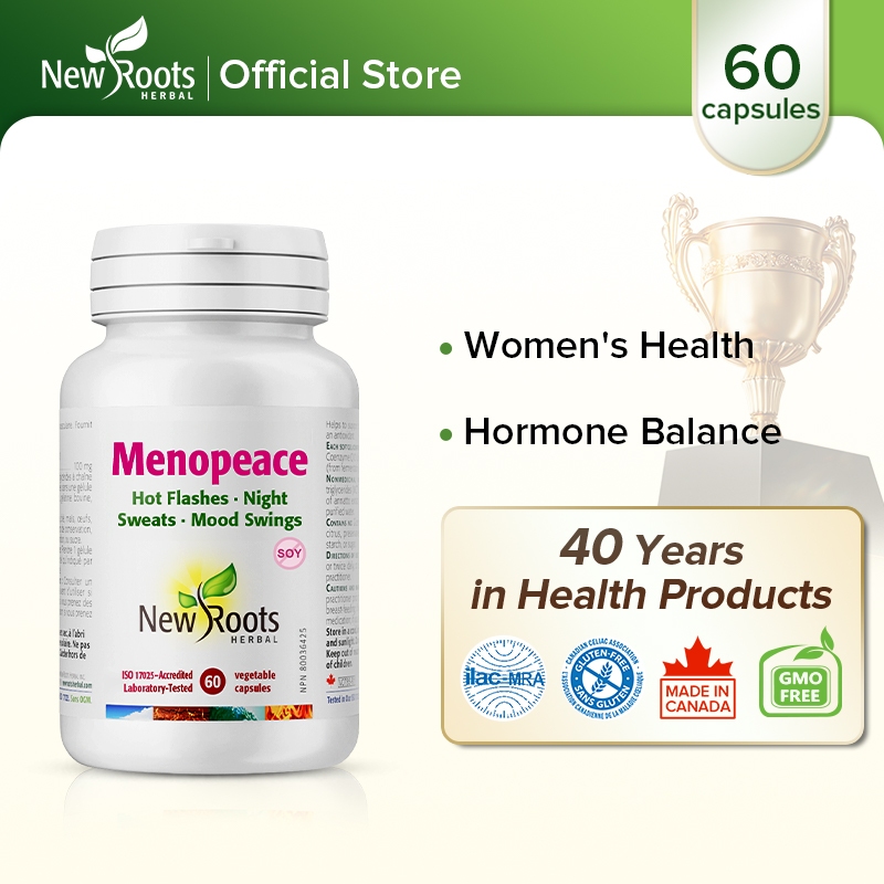 New Roots Herbal Menopeace Hormone balance เหมาะสําหรับผู้หญิง