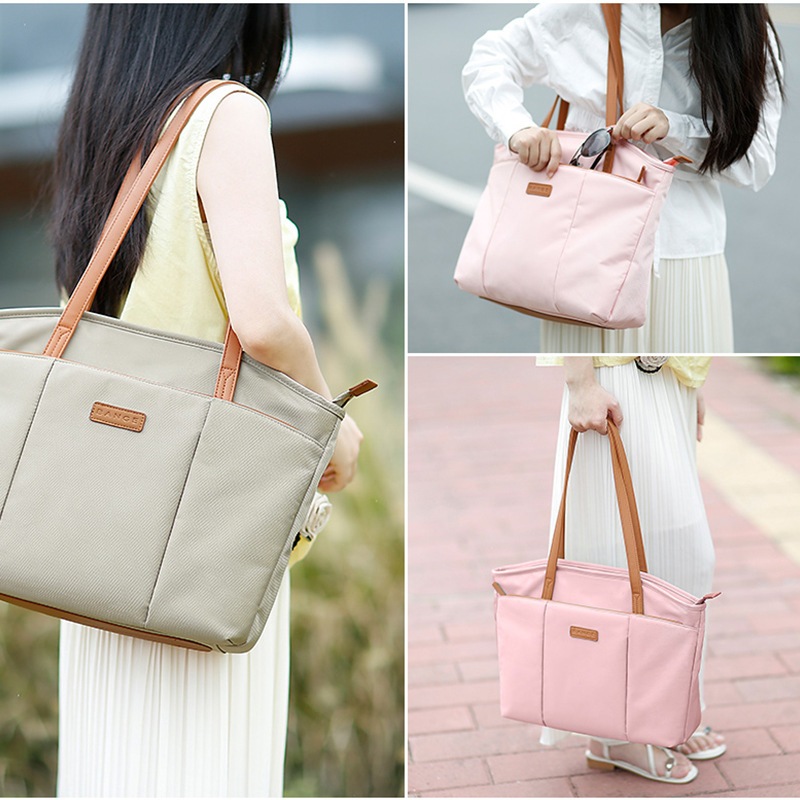 ไนลอนผู้หญิงแล็ปท็อปกระเป๋ากันน้ํา Tote กระเป๋าสุภาพสตรีไหล่กระเป๋าแฟชั่นผู้หญิงกระเป๋าถือ