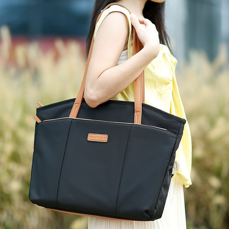 ไนลอนผู้หญิงแล็ปท็อปกระเป๋ากันน้ํา Tote กระเป๋าสุภาพสตรีไหล่กระเป๋าแฟชั่นผู้หญิงกระเป๋าถือ