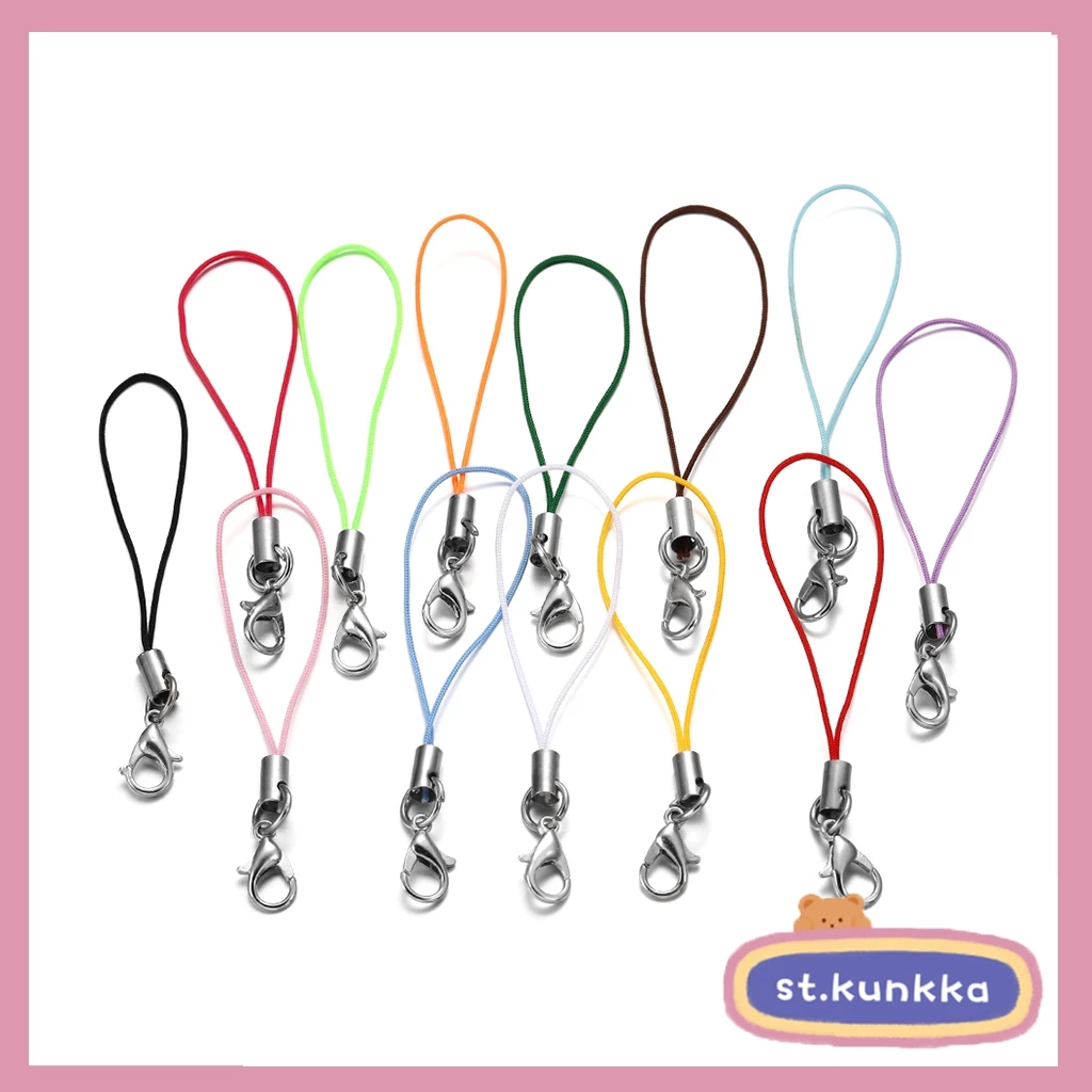 เซนต์คunkka 10 ชิ้นต่อชุด จี้ตุ๊กตาหมี ขนาด 72 มม. หลายสี จี้สําหรับทําโทรศัพท์มือถือเครื่องประดับ