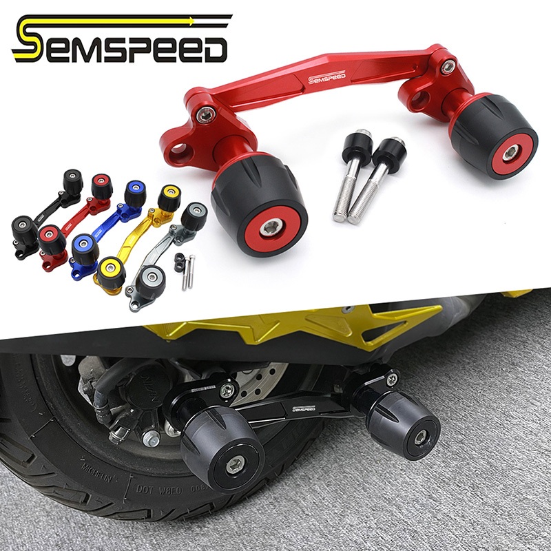 SEMSPEEDFor Dayang FEKON VENTURE ADV150 CNC อลูมิเนียมรถจักรยานยนต์ล้อหลังเพลา Slider Muffler ท่อไอเ