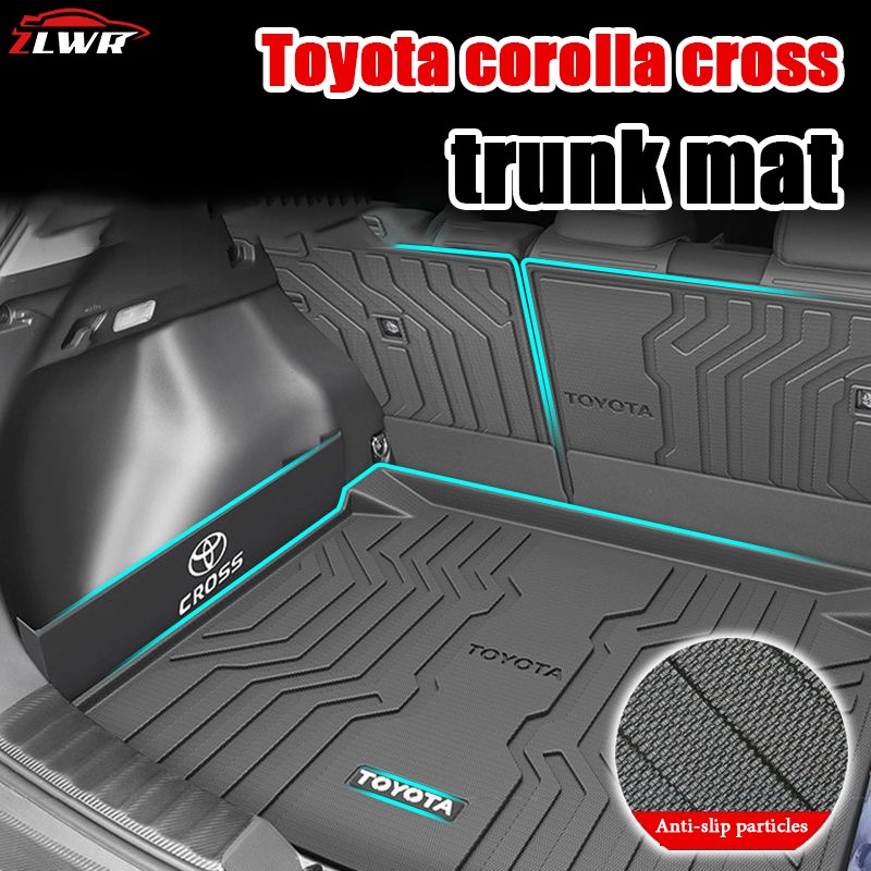 ZLWR corolla cross trunk pad วัสดุ TPE วัสดุทนต่อการสึกหรอที่ทนต่อการสึกหรอ อุปกรณ์จัดเก็บข้อมูลการดัดแปลงภายในรถยนต์