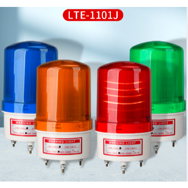 Lte-1101j หมุนนาฬิกาปลุกไฟกระพริบไฟเตือน Strobe Light LED เสียงปลุก 220V24V12V