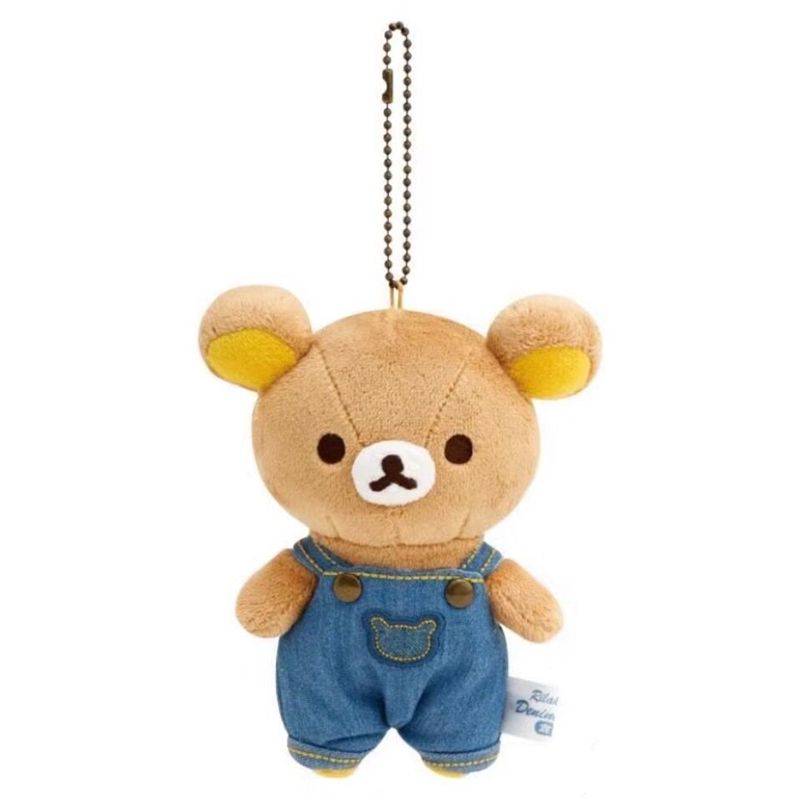 Rilakkuma Denim พวงกุญแจตุ๊กตา Mascot Kawaii น่ารักพวงกุญแจกระเป๋า Charm พวงกุญแจ