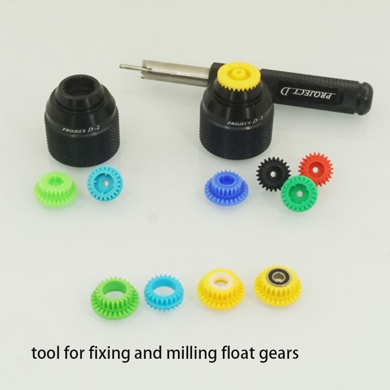 Project D mini 4wd เครื่องมือรถยนต์สําหรับเกียร์กัดเป็นเกียร์ลอย(Project D gears milling tools for M