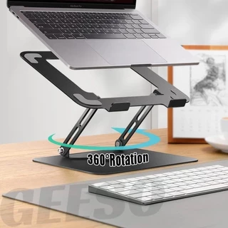 GEESO 360° Rotating Laptop Stand วัสดุเหล็ก แท่นวางโน๊ตบุ๊ค ปรับได้อย่างอิสระ 360องศา พับเก็บได้ ที่วางไอแพด แท็บเล็ต ขาตั้งแล็ป รุ่น JT16R 笔记本电脑支架