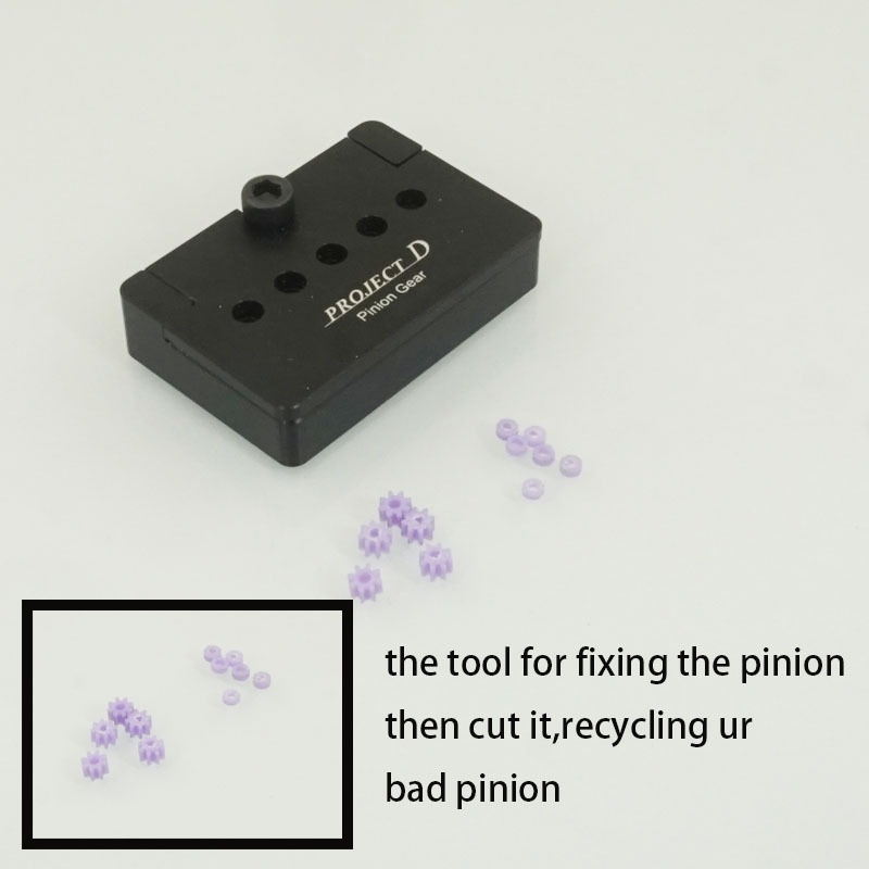 Project D mini 4wd เครื่องมือรถยนต์สําหรับยึดพินไอออนที่ตัด(project D mini 4wd Pinion gear fix tool 