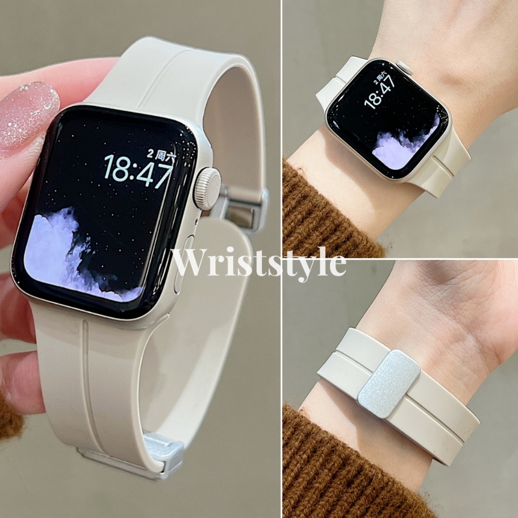 Redmi Watch 5 Activeสายใหม่เงินหัวเข็มขัดแม่เหล็กสายนาฬิกาซิลิโคนสําหรับXiaomi Redmi watch 5 22มม.Breathableกีฬาเปลี่ยนสร้อยข้อมือสําหรับRedmi watch 5 Liteอุปกรณ์เสริม