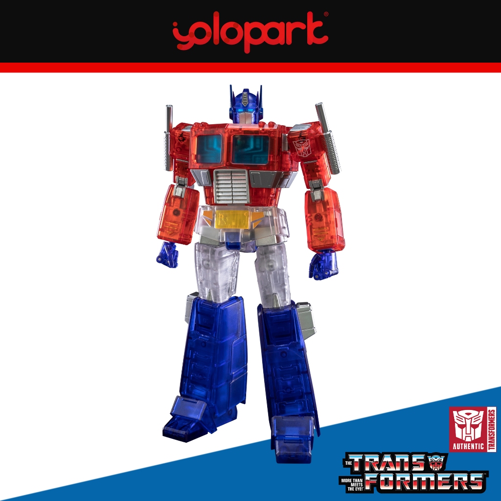 YOLOPARK AMK PRO Series Transformers G1 Optimus Prime (Transparent Version）Model Kit 20cm