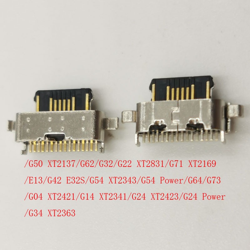 2-20 ชิ้น USB Charger Dock พอร์ตปลั๊กสําหรับ Motorola Moto G50 G62 G32 G22 G71 E13 G42 E32S G24 G54 