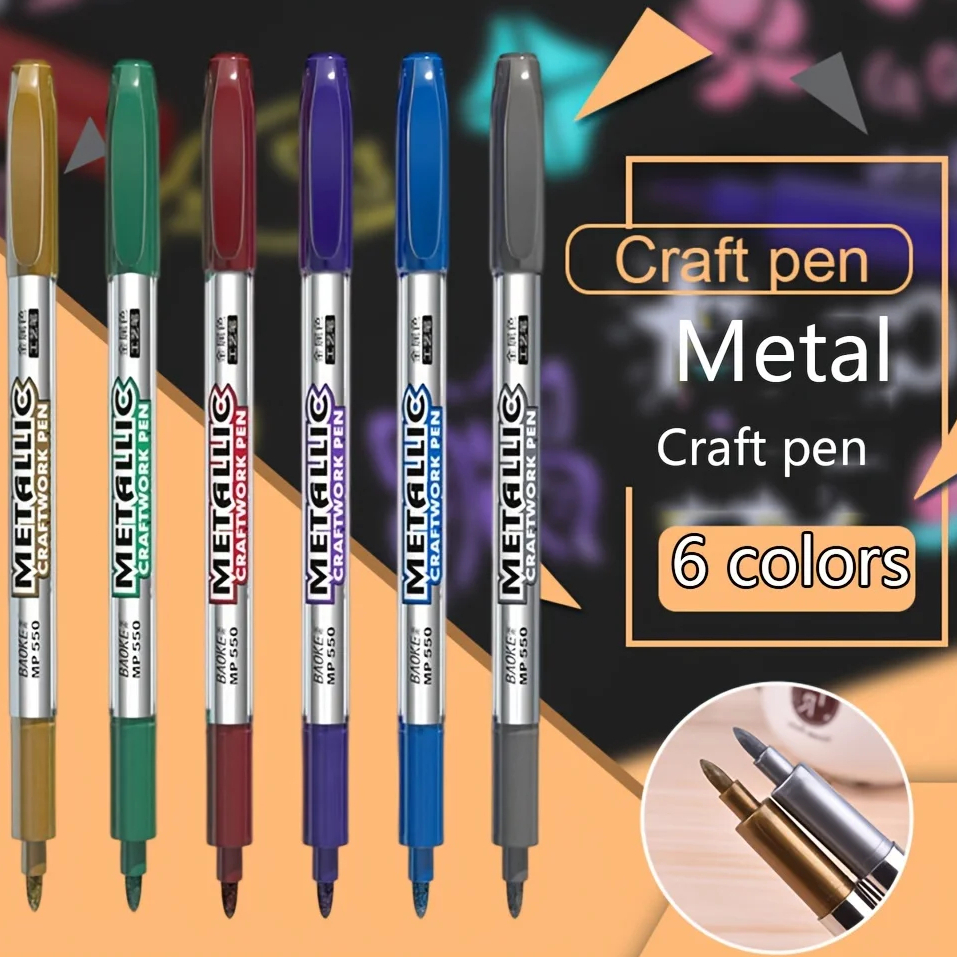 สีเครื่องหมายโลหะกันน้ําเป็นมิตรกับสิ่งแวดล้อม 1.4 มิลลิเมตร Diy สําหรับสํานักงานโรงเรียน