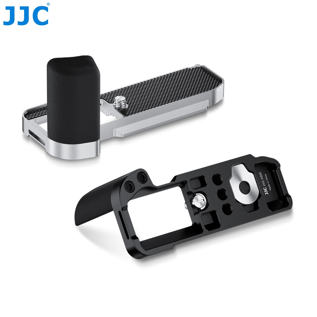 JJC XM5 ด้ามจับรูปตัว L กันลื่น Hand Grip สําหรับ Fuji Fujifilm X-M5 ด้ามจับกันลื่นแบบ Arca Type พร้อมซ็อกเก็ตเกลียวขาตั้งกล้องขนาด 1/4 "-20