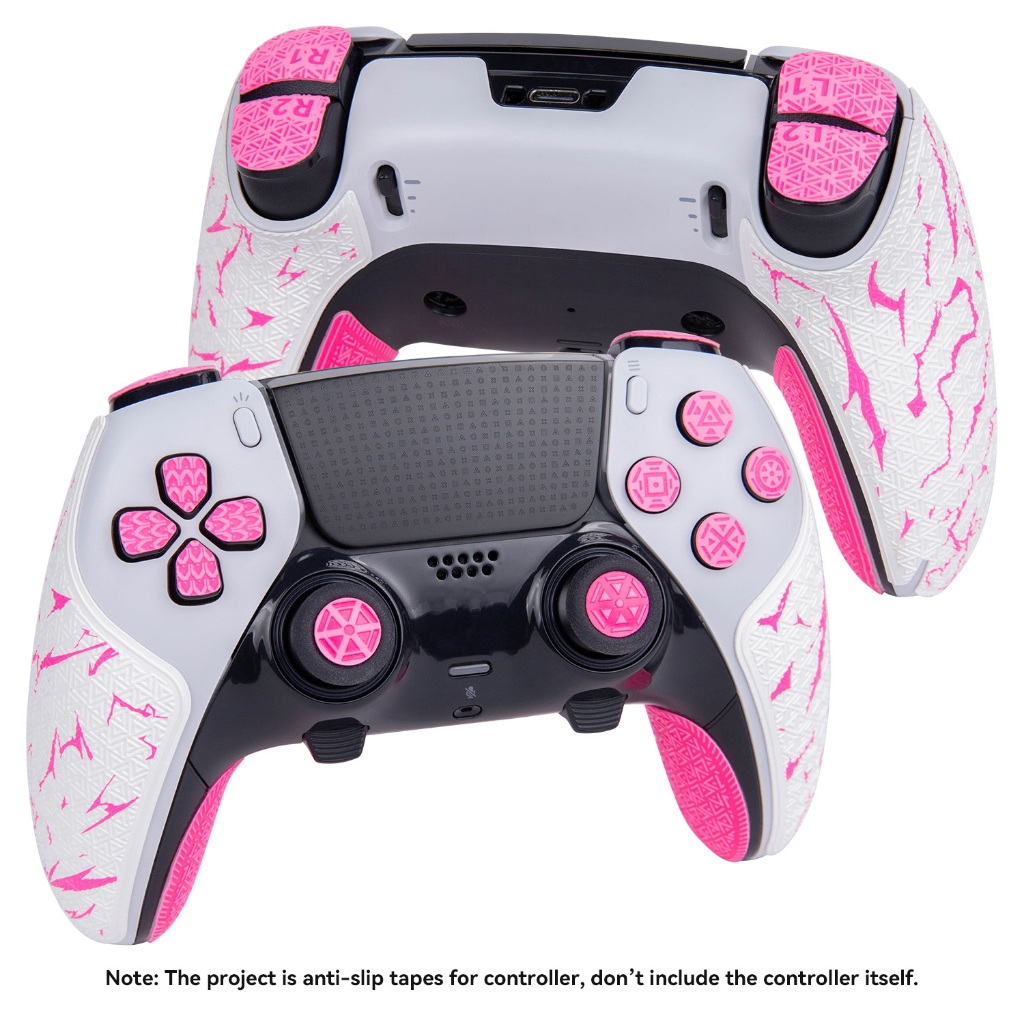 TALONGAMES Controller Grip Tape เข้ากันได้กับ PS5 DualSense Edge,ELITE Multi-Texture Skin Kit Tape-H