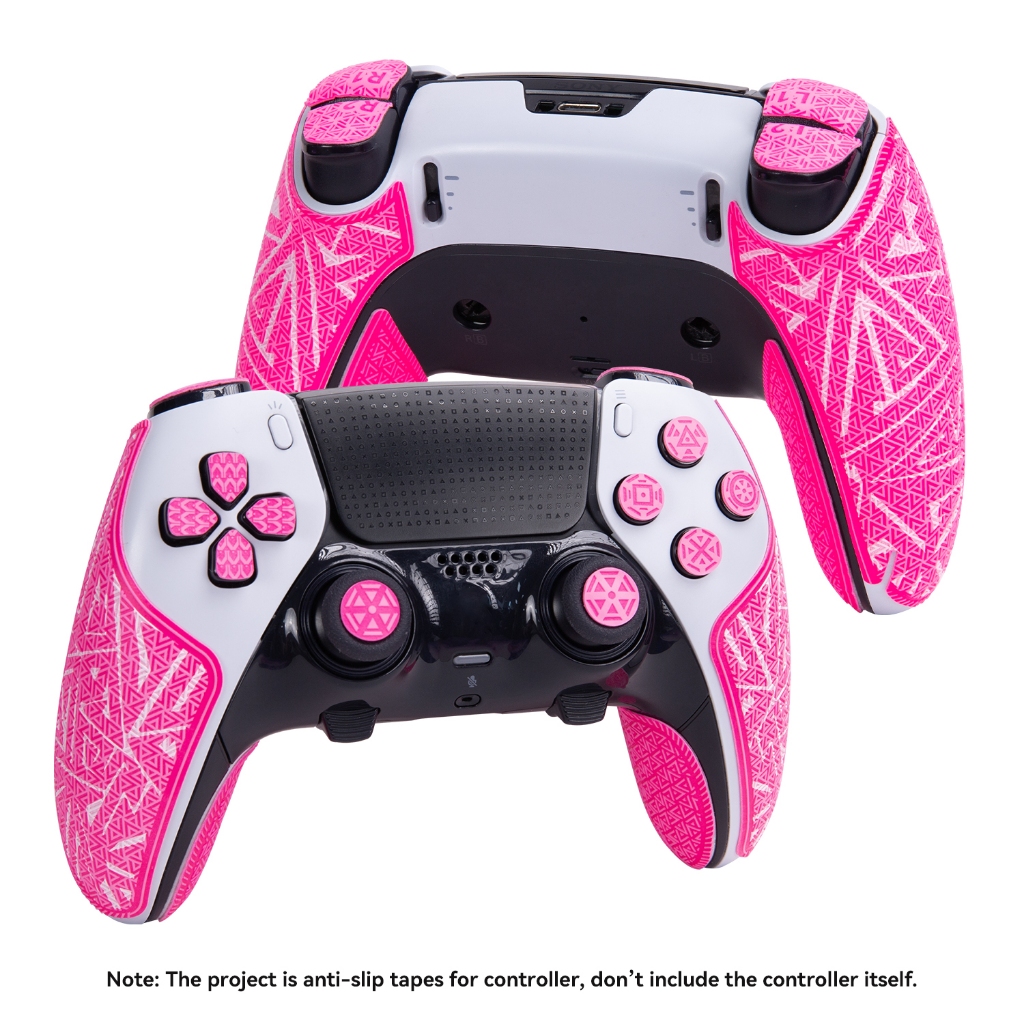 TALONGAMES Controller Grip Tape เข้ากันได้กับ PS5 DualSense Edge,ELITE Multi-Texture Skin Kit Tape-F
