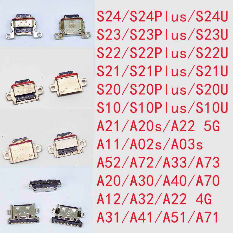 สําหรับ SamSung Galaxy S24 S23 S22 S21 S20 Plus Ultra A22 A12 A11 A51 A71 A52 A72 A73 A03S USB ชาร์จพอร์ต Charger Connector เปลี่ยนชิ้นส่วน