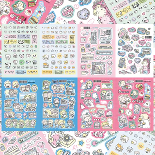 สติ๊กเกอร์เกาหลี สติ๊กเกอร์ตกแต่งลายน้อยน่ารักหวานสาวการ์ตูนสติ๊กเกอร์บัญชีมือเคสโทรศัพท์ไดอารี่โน๊ตบุ๊ควางแผนสมุดเครื่องเขียนทําเองสติก